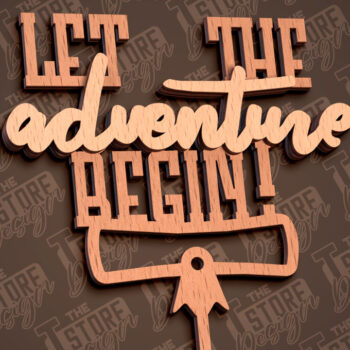 Intra απο ξύλο plywood 3mm-4mm πάχος - Αποφοίτηση Topper Cake Laser Cut | CNC Δίασταση 30x20 cm INTRAFABR-93165056 - Image 1