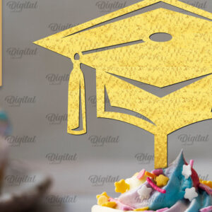 Intra απο ξύλο plywood 3mm-4mm πάχος - Κοπή Laser Topper Topper Graduation Cake Δίασταση 30x20 cm INTRAFABR-95252098
