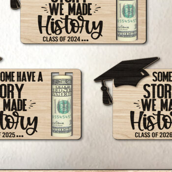 Intra απο ξύλο plywood 3mm-4mm πάχος - Συγχαρητήρια αποφοίτησης Κάτοχος χρημάτων Δίασταση 20x20 cm INTRAFABR-96276504 - Image 4