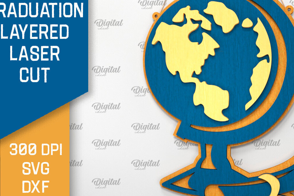 Intra απο ξύλο plywood 3mm-4mm πάχος - Αποφοίτηση Διακόσμηση Layered Laser cut Δίασταση 30x20 cm INTRAFABR-95506495