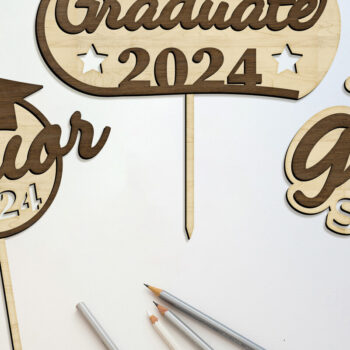 Intra απο ξύλο plywood 3mm-4mm πάχος - Πρότυπα διακοσμητικών κορυφών αποφοίτησης Δίασταση 6x10 cm INTRAFABR-96304266 - Image 1