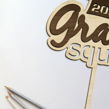 Intra απο ξύλο plywood 3mm-4mm πάχος - Πρότυπα διακοσμητικών κορυφών αποφοίτησης Δίασταση 6x10 cm INTRAFABR-96304266 - Image 2