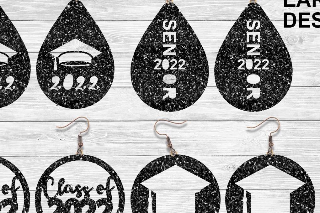 Intra απο ξύλο plywood 3mm-4mm πάχος - Πακέτο Σκουλαρίκια αποφοίτησης  2022 Δίασταση 3x3 cm INTRAFABR-31709538