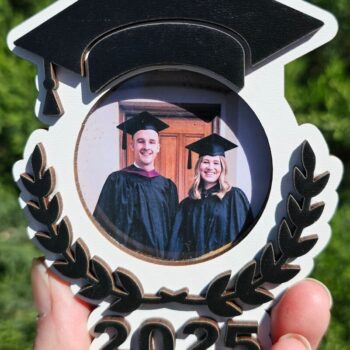 Intra απο ξύλο plywood 3mm-4mm πάχος - Graduation Frame  Laser Cut File 2025 Δίασταση 5x5 cm INTRAFABR-120903572 - Image 4