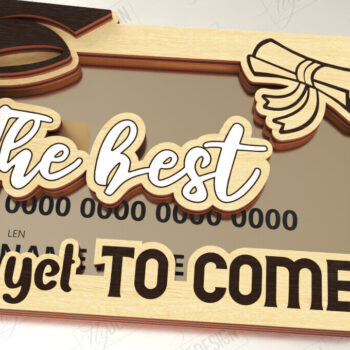 Intra απο ξύλο plywood 3mm-4mm πάχος - Κάτοχος Χρηματικής Κάρτας Δώρου Αποφοίτησης | Grad Δίασταση 10x15 cm INTRAFABR-118951055 - Image 1