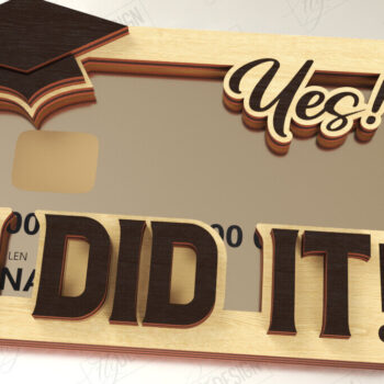 Intra απο ξύλο plywood 3mm-4mm πάχος - Κάτοχος Χρηματικής Κάρτας Δώρου Αποφοίτησης | Grad Δίασταση 10x15 cm INTRAFABR-118951058 - Image 1