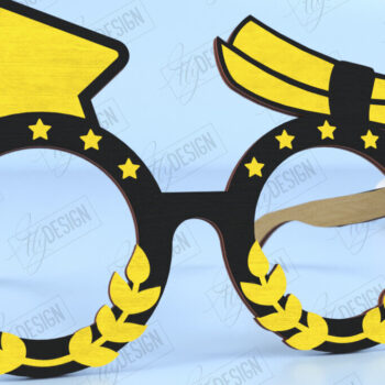 Intra απο ξύλο plywood 3mm-4mm πάχος - Γυαλιά Αποφοίτησης | Γυαλιά πάρτι | CNC Δίασταση 20x20 cm INTRAFABR-118824205 - Image 1