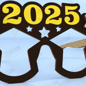 Intra απο ξύλο plywood 3mm-4mm πάχος - Γυαλιά Αποφοίτησης | Γυαλιά πάρτι | CNC Δίασταση 20x20 cm INTRAFABR-118683948 - Image 1