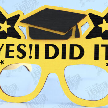 Intra απο ξύλο plywood 3mm-4mm πάχος - Γυαλιά Αποφοίτησης | Γυαλιά πάρτι | CNC Δίασταση 20x20 cm INTRAFABR-118752603 - Image 1