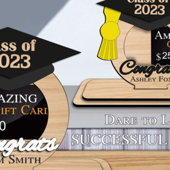 Intra απο ξύλο plywood 3mm-4mm πάχος - Σχολείο για δωροκάρτες καπέλων αποφοίτησης Δίασταση 20x20 cm INTRAFABR-103444264 - Image 1