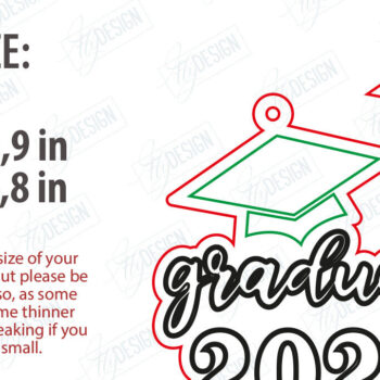 Intra απο ξύλο plywood 3mm-4mm πάχος - Πακέτο μπρελόκ αποφοίτησης | Grad 2025 Δίασταση 4x4 cm INTRAFABR-119066319 - Image 2