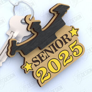 Intra απο ξύλο plywood 3mm-4mm πάχος - Πακέτο μπρελόκ αποφοίτησης | Grad 2025 Δίασταση 4x4 cm INTRAFABR-119066319 - Image 3