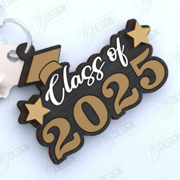 Intra απο ξύλο plywood 3mm-4mm πάχος - Μπρελόκ αποφοίτησης | Grad 2025| Μπρελόκ Δίασταση 4x4 cm INTRAFABR-119066138 - Image 1