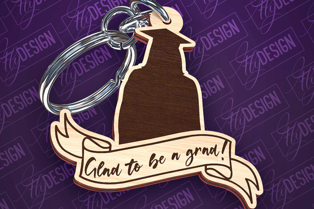 Intra απο ξύλο plywood 3mm-4mm πάχος - Αποφοίτηση Μπρελόκ με λέιζερ | Σχολείο Δίασταση 4x4 cm INTRAFABR-93521163