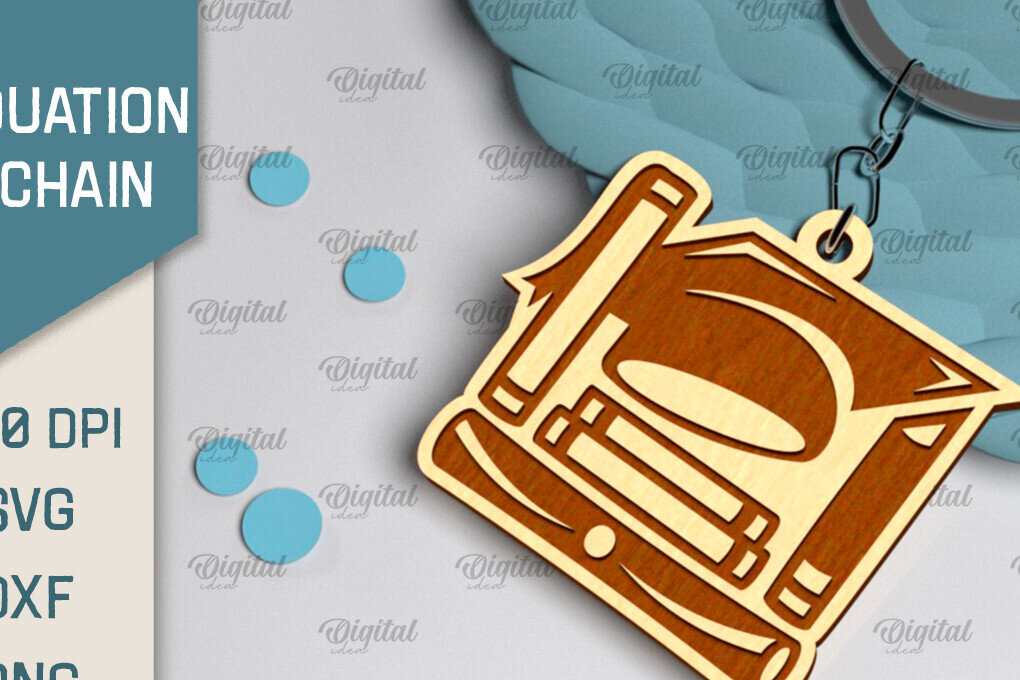 Intra απο ξύλο plywood 3mm-4mm πάχος - Λέιζερ Μπρελόκ Αποφοίτησης. Μπρελόκ  Δίασταση 4x4 cm INTRAFABR-96275958