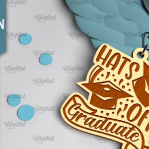 Intra απο ξύλο plywood 3mm-4mm πάχος - Λέιζερ Μπρελόκ Αποφοίτησης. Μπρελόκ  Δίασταση 4x4 cm INTRAFABR-96275574