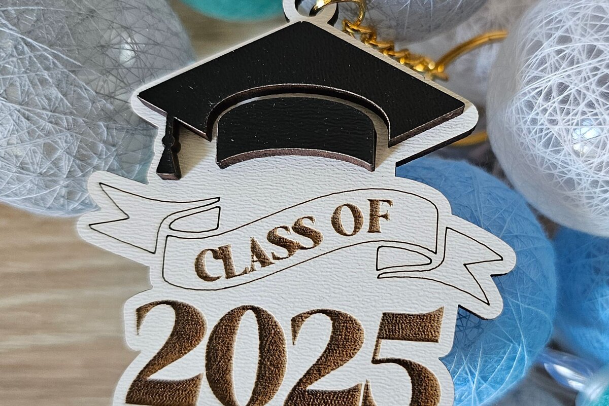 Intra απο ξύλο plywood 3mm-4mm πάχος -  αποκοπής λέιζερ  Keychain Graduation Δίασταση 4x4 cm INTRAFABR-120969921