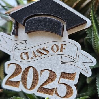 Intra απο ξύλο plywood 3mm-4mm πάχος - αποκοπής λέιζερ Keychain Graduation Δίασταση 4x4 cm INTRAFABR-120969921 - Image 2