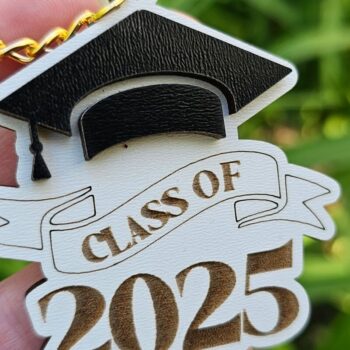 Intra απο ξύλο plywood 3mm-4mm πάχος - αποκοπής λέιζερ Keychain Graduation Δίασταση 4x4 cm INTRAFABR-120969921 - Image 3