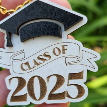 Intra απο ξύλο plywood 3mm-4mm πάχος - αποκοπής λέιζερ Keychain Graduation Δίασταση 4x4 cm INTRAFABR-120969921 - Image 4
