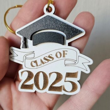 Intra απο ξύλο plywood 3mm-4mm πάχος - αποκοπής λέιζερ Keychain Graduation Δίασταση 4x4 cm INTRAFABR-120969921 - Image 5