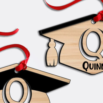 Intra απο ξύλο plywood 3mm-4mm πάχος - Στολίδι Graduation Cut Letter Q Δίασταση 6x6 cm INTRAFABR-115927289 - Image 2