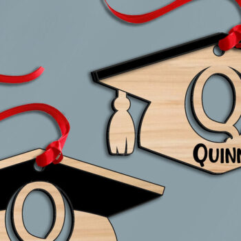 Intra απο ξύλο plywood 3mm-4mm πάχος - Στολίδι Graduation Cut Letter Q Δίασταση 6x6 cm INTRAFABR-115927289 - Image 3