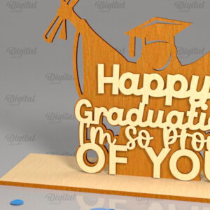 Intra απο ξύλο plywood 3mm-4mm πάχος - Αποφοίτηση LaserCut. Πινακίδα αποφοίτησης  Δίασταση 30x20 cm INTRAFABR-95187708