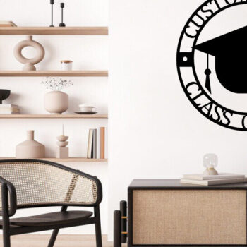 Intra απο ξύλο plywood 3mm-4mm πάχος - Μεταλλική Πινακίδα Αποφοίτησης - Μονόγραμμα-λέιζερ Δίασταση 40x50 cm INTRAFABR-99893246 - Image 2