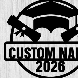 Intra απο ξύλο plywood 3mm-4mm πάχος - Μεταλλική Πινακίδα Αποφοίτησης - Μονόγραμμα-λέιζερ Δίασταση 40x50 cm INTRAFABR-99893361