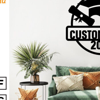 Intra απο ξύλο plywood 3mm-4mm πάχος - Μεταλλική Πινακίδα Αποφοίτησης - Μονόγραμμα-λέιζερ Δίασταση 40x50 cm INTRAFABR-99893361 - Image 4