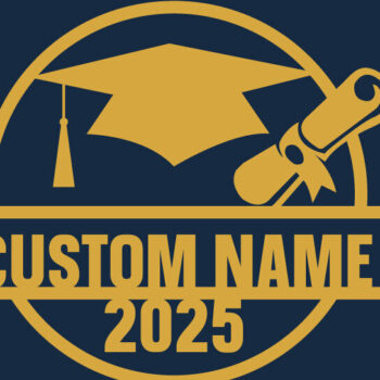 Intra απο ξύλο plywood 3mm-4mm πάχος - Μεταλλική Πινακίδα Αποφοίτησης - Μονόγραμμα-λέιζερ Δίασταση 40x50 cm INTRAFABR-99893453 - Image 2