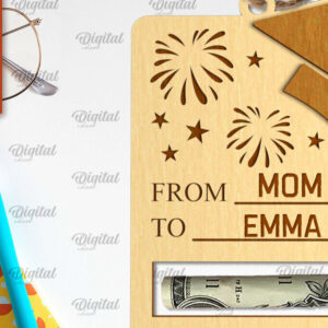 Intra απο ξύλο plywood 3mm-4mm πάχος - Κάρτα αποφοίτησης με λέιζερ Δίασταση 30x20 cm INTRAFABR-95172102