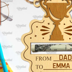 Intra απο ξύλο plywood 3mm-4mm πάχος - Κάρτα αποφοίτησης με λέιζερ Δίασταση 30x20 cm INTRAFABR-95172388