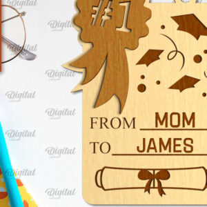 Intra απο ξύλο plywood 3mm-4mm πάχος - Κάρτα αποφοίτησης με λέιζερ Δίασταση 30x20 cm INTRAFABR-95172577