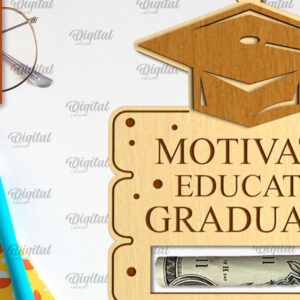 Intra απο ξύλο plywood 3mm-4mm πάχος - Κάρτα αποφοίτησης με λέιζερ Δίασταση 30x20 cm INTRAFABR-95171928