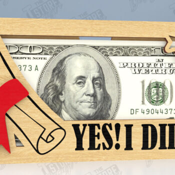 Intra απο ξύλο plywood 3mm-4mm πάχος - Κάτοχος Χρημάτων Αποφοίτησης | Grad 2025 |CNC Δίασταση 20x20 cm INTRAFABR-118829551 - Image 1