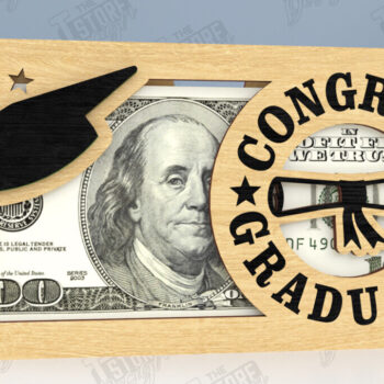 Intra απο ξύλο plywood 3mm-4mm πάχος - Κάτοχος Χρημάτων Αποφοίτησης | Grad 2025 |CNC Δίασταση 20x20 cm INTRAFABR-118944989 - Image 1