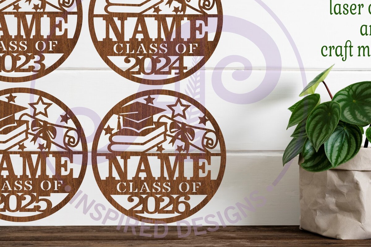 Intra απο ξύλο plywood 3mm-4mm πάχος - Σήμα αποφοίτησης  Laser Cut Δίασταση 30x20 cm INTRAFABR-84624039