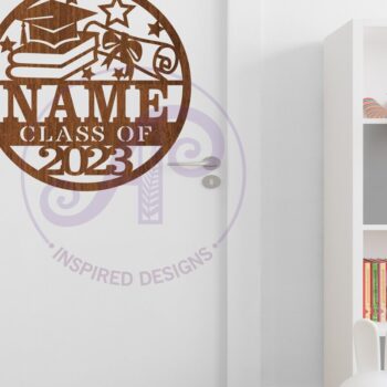 Intra απο ξύλο plywood 3mm-4mm πάχος - Σήμα αποφοίτησης  Laser Cut Δίασταση 30x20 cm INTRAFABR-84624039 - Image 3