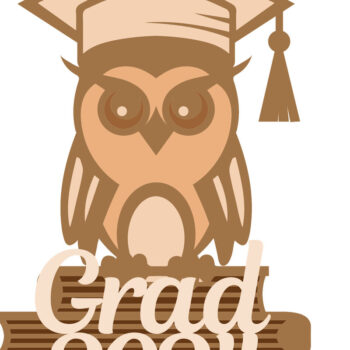 Intra απο ξύλο plywood 3mm-4mm πάχος - Πρότυπο αποκοπής λέιζερ κουκουβάγιας αποφοίτησης Δίασταση 5x6 cm INTRAFABR-98942975 - Image 4