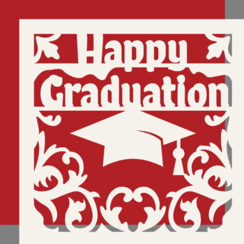 Intra απο ξύλο plywood 3mm-4mm πάχος - Κάρτα αποφοίτησης  Δίασταση 20x20 cm INTRAFABR-70828566 - Image 2