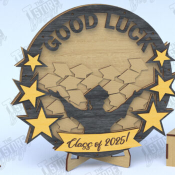 Intra απο ξύλο plywood 3mm-4mm πάχος - Πακέτο Βιβλίων Επισκεπτών Graduation Party | CNC Δίασταση 20x20 cm INTRAFABR-118476110 - Image 5