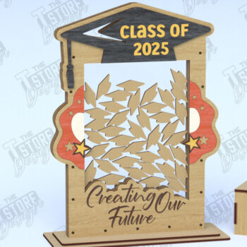 Intra απο ξύλο plywood 3mm-4mm πάχος - Πακέτο Βιβλίων Επισκεπτών Graduation Party | CNC Δίασταση 20x20 cm INTRAFABR-118476110 - Image 6