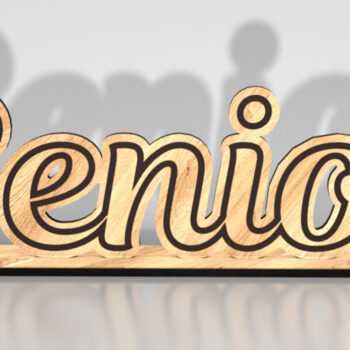 Intra απο ξύλο plywood 3mm-4mm πάχος - Graduation Senior Decor Δίασταση 6x3 cm INTRAFABR-121440716 - Image 1