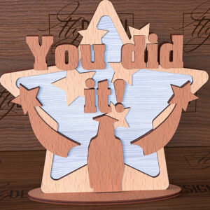 Intra απο ξύλο plywood 3mm-4mm πάχος - σταντ αποφοίτησης | Σχολείο Δίασταση 30x20 cm INTRAFABR-93694496