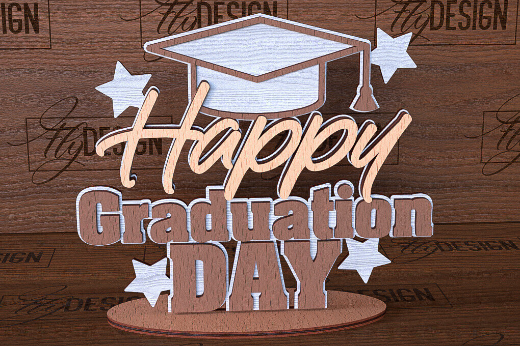 Intra απο ξύλο plywood 3mm-4mm πάχος - σταντ αποφοίτησης | Σχολείο Δίασταση 30x20 cm INTRAFABR-93694504