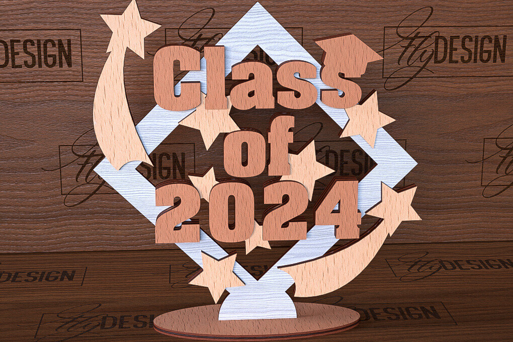 Intra απο ξύλο plywood 3mm-4mm πάχος - σταντ αποφοίτησης | Σχολείο Δίασταση 30x20 cm INTRAFABR-93694495