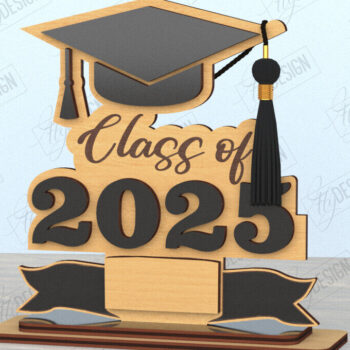 Intra απο ξύλο plywood 3mm-4mm πάχος - Πακέτο θήκης αποφοίτησης | CNC Δίασταση 30x20 cm INTRAFABR-118412225 - Image 7