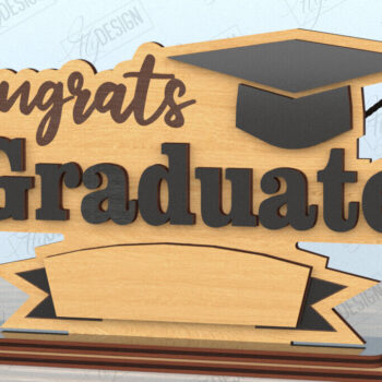 Intra απο ξύλο plywood 3mm-4mm πάχος - Φούντα αποφοίτησης | Grad 2025|CNC Δίασταση 30x20 cm INTRAFABR-118412188 - Image 1